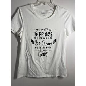 “You can’t buy happiness.. buy ice cream and that’s same thing”  T-shirt‎ size L